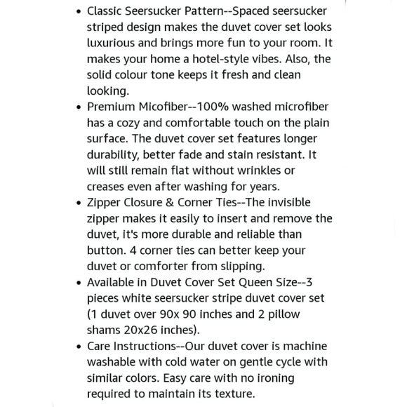 🆕⭐Seafoam green cottage seersucker duvet cover set - Picture 6 of 10